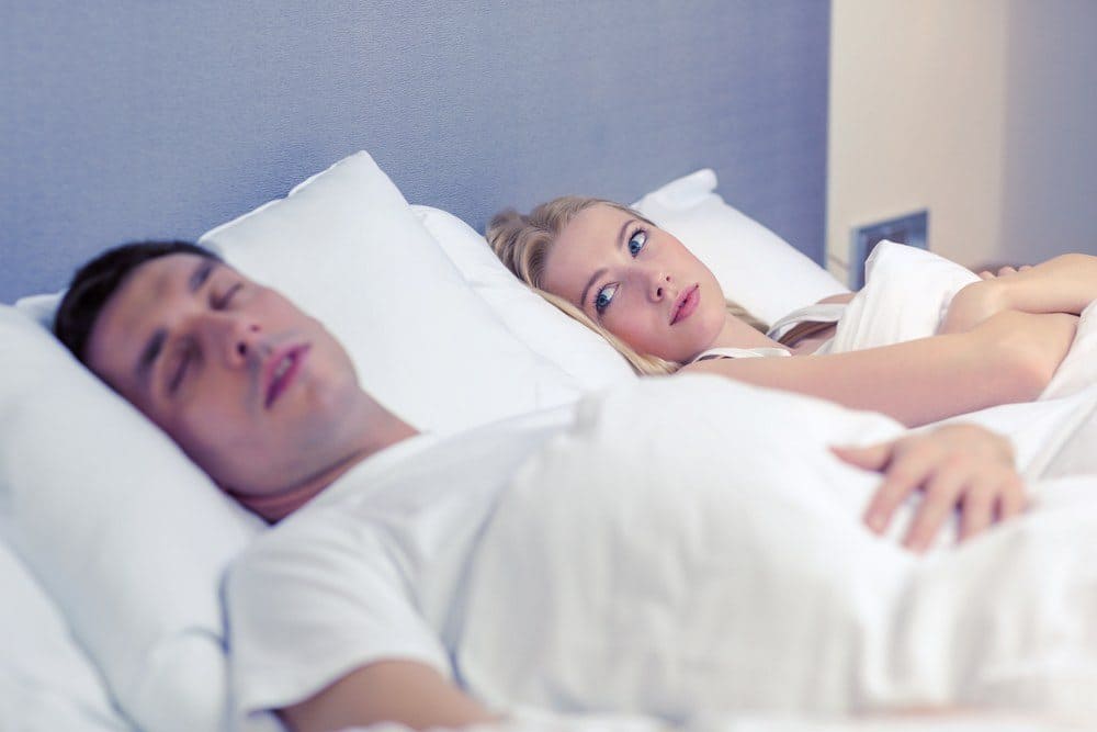 man woman bed no sex