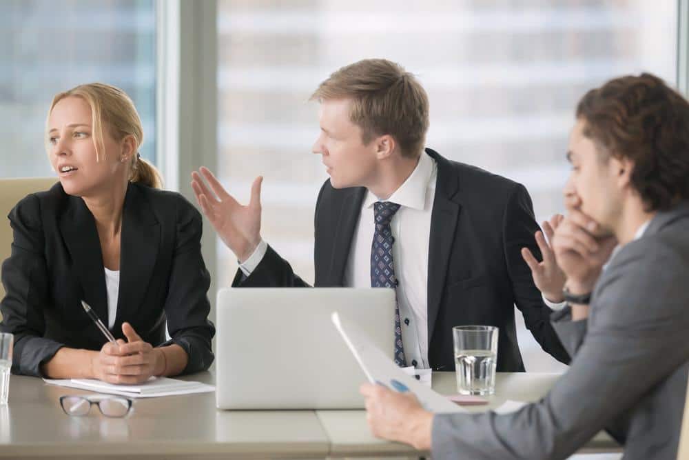 men arguing with other people