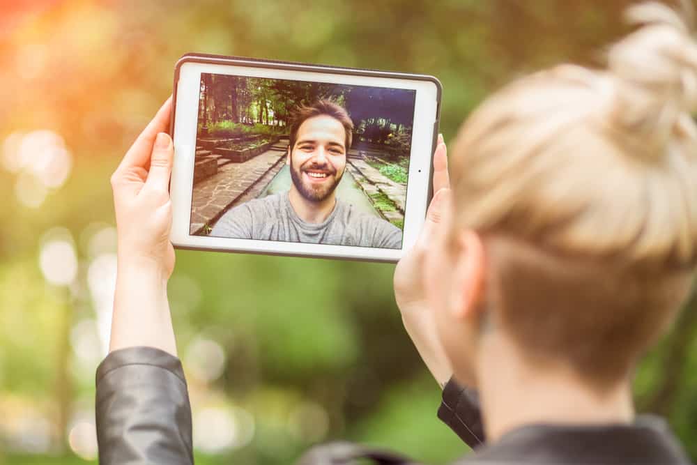 long distance relationship webcam call