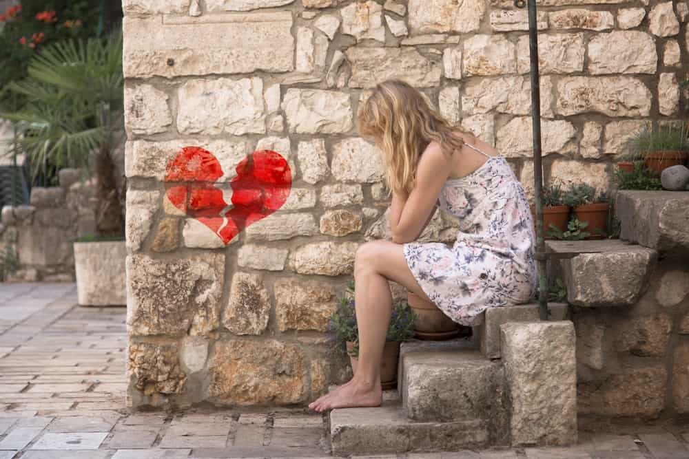 woman sad after a breakup