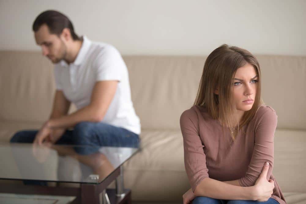 husband and wife fighting