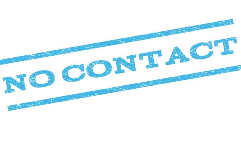 no contact