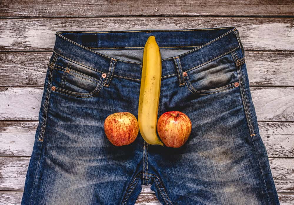 banana penis jeans