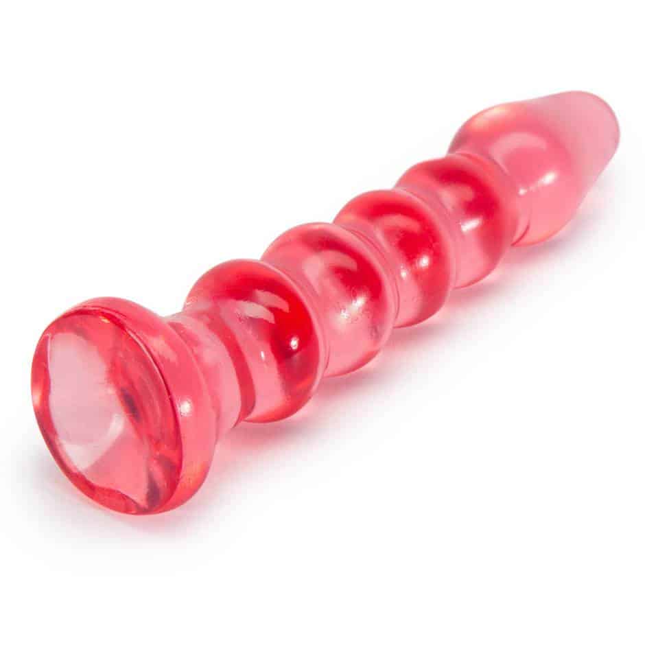 Doc Johnson Crystal Jellies Ribbed Anal Starter Dildo 5 Inch