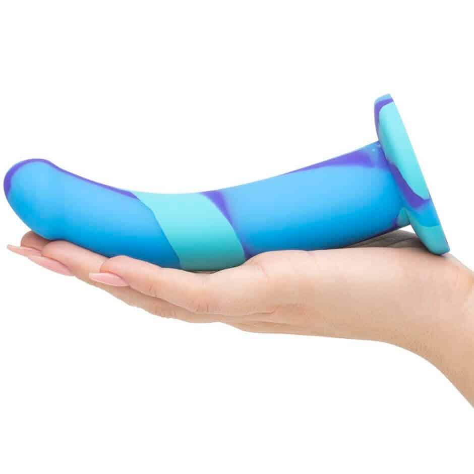 Lovehoney Air and Water Curved Silicone Suction Cup Dildo 7 Inch