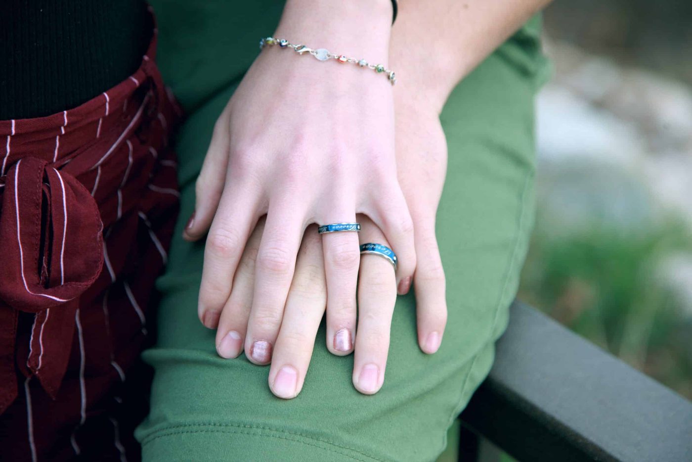 Hand on hand