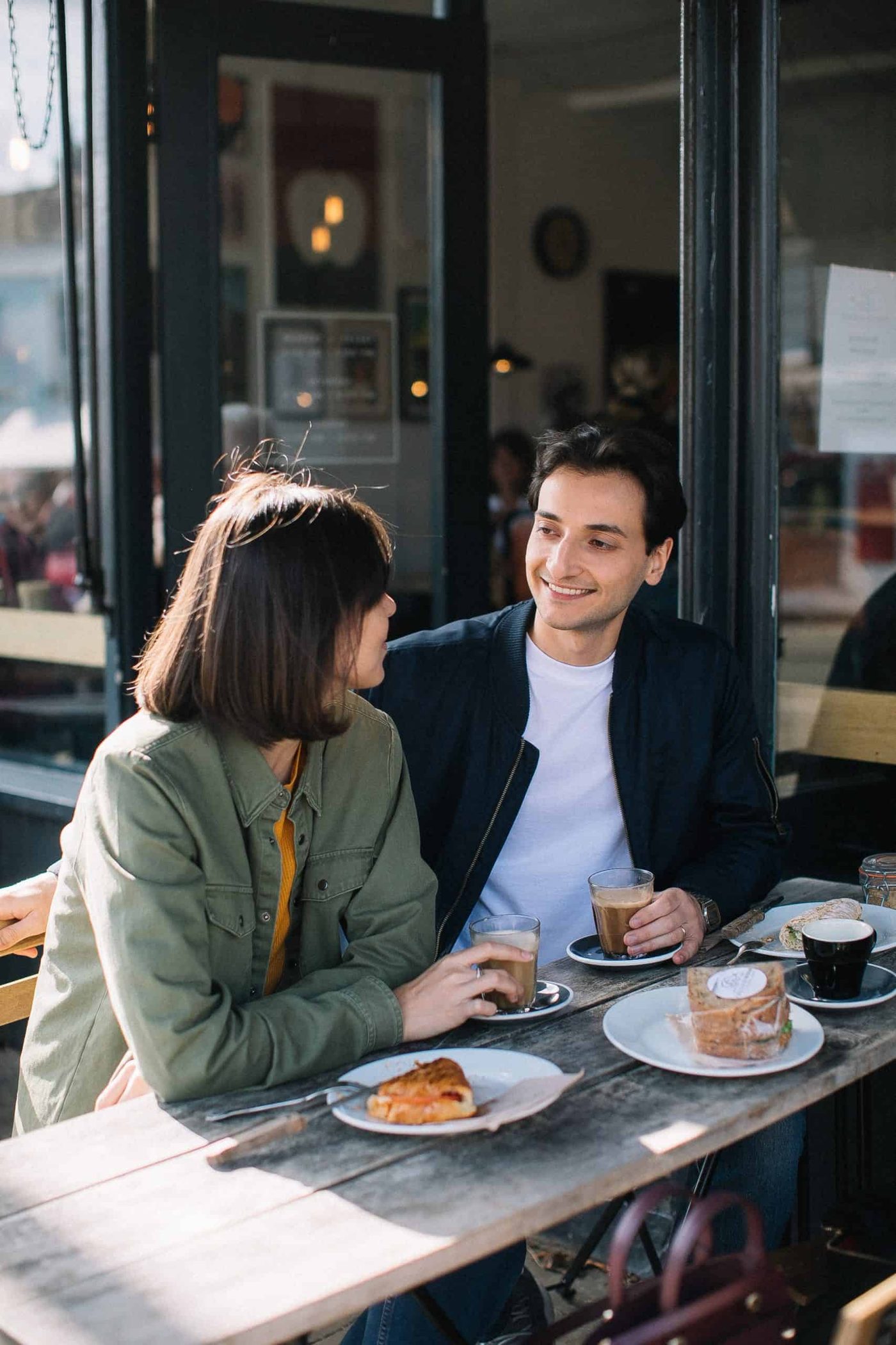 couple at a restaurant