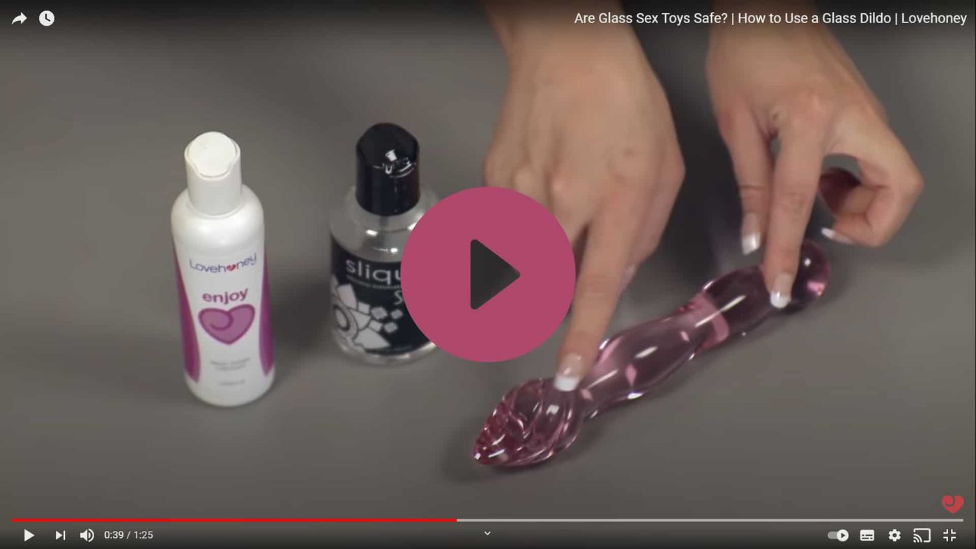 glass dildo video